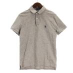 ポロ ラルフローレン POLO RALPH LAUREN ポロシャツ 半袖 コットン グレー S ■GY03 メンズ