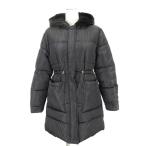  Zara ZARA с хлопком пальто жакет капот черный 250307E внешний женский 