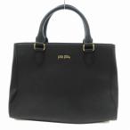 フォリフォリ Folli Follie 2WAY ハンドバッグ ショルダーバッグ PVC ロゴ 黒 ブラック /JS ■GY14 レディース
