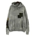 ディースクエアード DSQUARED2 ダメージ加工 スウェットパーカー プルオーバー グレー XL 250617E メンズ