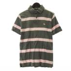  Burberry Black Label BURBERRY BLACK LABEL окантовка рубашка-поло короткий рукав 2 серый розовый 250606E мужской 
