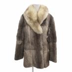  мех кролика мех лисы пальто мех 11 M чай Brown /FT #GY99 женский 