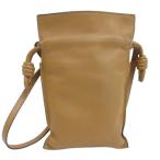ショッピングLOEWE ロエベ LOEWE フラメンコポケット ショルダーバッグ レザー ブラウン ☆AA★ レディース