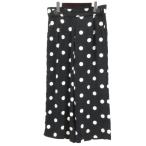 ショッピングzara ザラ ZARA TRF ワイドパンツ ドット ブラック M 250925E レディース