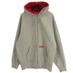 シュプリーム SUPREME 22FW Double Hood Facemask Zip Up Hooded ダブル フーディ フェイスマスク スウェット パーカー 裏起毛 グレー XL