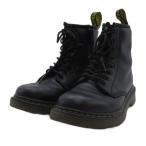  Dr. Martens DR.MARTENS DELANEY 8 отверстий сапоги tela колено кожа черный UK12 19cm #GY51 Kids 