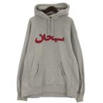 ショッピングシュプリーム シュプリーム SUPREME 21FW Arabic Logo Hooded Sweatshirt スウェット パーカー 裏起毛 グレー XL ☆AA★