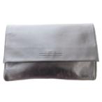  Jun ko Koshino JUNKO KOSHINO клатч ручная сумочка Logo кожа натуральная кожа чёрный черный /AE #GY43 мужской 