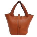 ショッピングフランス エルメス HERMES ピコタン PM 18 ンドバッグ □I刻印 フランス製 オレンジ ☆AA★ レディース