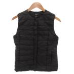 ユニクロ UNIQLO  ウルトラライトダウンコンパクトベスト 黒 ブラック ノーカラー /FF レディース