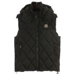 ショッピングmoncler モンクレール MONCLER RIBAY キルティング ダウンベスト フーディ ジップアップ カーキ 0 メンズ