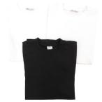ザラ ZARA 3点セット まとめ Tシャツ 半袖 M L クルーネック 無地 白 ホワイト 黒 ブラック /AE メンズ
