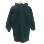 アーメン ARMEN キルティング コート リバーシブル ウール グリーン 緑 グレー フード付き ひざ丈 /FF レディース