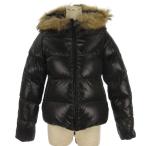 デュベティカ DUVETICA ダウンジャケット フーディ リアルファー ブラック 40 レディース