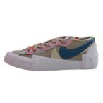 ショッピングLOW 未使用品 ナイキ NIKE × KAWS × sacai タグ付き Blazer Low スニーカー DM7901-200 ベージュ系 24.5cm ☆AA★ レディース
