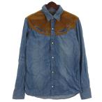 ロンハーマン ヴィンテージ  R.H.vintage ウエスタン シャツ 長袖 インディゴ S ■FF メンズ