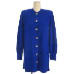 ショッピングイヴサンローラン イヴサンローラン YVES SAINT LAURENT ウール カーディガン ブルー M ■FF レディース