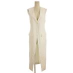 ショッピングzara ザラ ZARA ロング ベスト ジレ ホワイト XS ■FF レディース