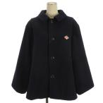 未使用品 ダントン DANTON タグ付き 背面ギャザー ジャケット Aライン ウール混 DT-A0541 ネイビー 38 レディース
