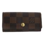 ショッピングLOUIS ルイヴィトン LOUIS VUITTON ダミエ エベヌ ミュルティクレ4 キーケース 4連 N62631 ブラウン レディース