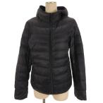 ユニクロ UNIQLO × イネスドラフレサンジュ INES DE FRESSANGE ダウンジャケット フーディ ネイビー L レディース