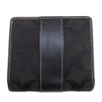 ショッピングコーチ 財布 コーチ COACH シグネチャー 二つ折り財布 コンパクトウォレット ブラック レディース