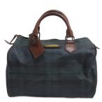 ショッピングラルフ ポロ ラルフローレン POLO RALPH LAUREN ブラックウォッチ ミニボストンバッグ ハンド グリーン ■GY35 メンズ レディース