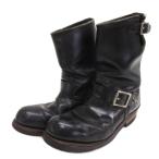 レッドウィング REDWING エンジニアブーツ スタッズ 2268 羽タグ USA製 ブラック 8D メンズ