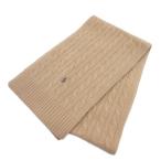 ポロ ラルフローレン POLO RALPH LAUREN ケーブル マフラー ウール ベージュ レディース