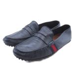  Gucci GUCCI Chaly линия обувь для вождения черный 7.5 #GY62 мужской 