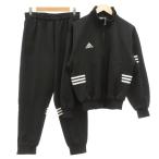  Adidas adidas 90s выставить спортивная куртка джерси брюки спортивная одежда M чёрный черный 3шт.@ линия воротник-стойка 