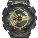  Casio ji- амортизаторы CASIO G-SHOCK наручные часы кварц GA-110GB черный × Gold ka ramen z