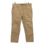  Eddie Bauer EDDIE BAUER брюки из твила брюки 33×30 распорка Silhouette Zip fly бежевый /YF #GY99 мужской 