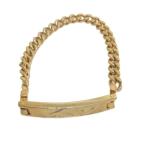 ji van si.GIVENCHY plate браслет Logo Gold цвет #GY09 мужской женский 