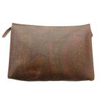  Etro ETRO ручная сумочка ручная сумочка peiz Lee рисунок чай Brown /MG #GY09 мужской 