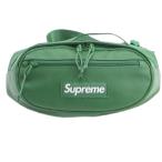  Supreme SUPREME 24AW Leather Waist Bag BOX LOGO box Logo поясная сумка зеленый *AA* мужской 