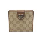 ¥°¥Ã¥Á GUCCI 203549 ¥Ï¡¼¥È¥×¥ì¡¼¥È GG ¥¥ã¥ó¥Ð¥¹ ¥ì¥¶¡¼ Æó¤ÄÀÞ¤ê ºâÉÛ ¾®Á¬Æþ¤ì¤¢¤ê¡ÚÃæ¸Å¡Û¡Ú¥Ù¥¯¥È¥ë ¸ÅÃå¡Û