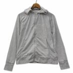 キットソン KITSON ロゴフロッキープリント ジップアップ パーカー M 杢グレー レディース