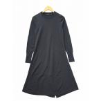 ユニクロ UNIQLO ユニクロ×ジル・サンダー +J プラスジェイ エクストラファインメリノ ブレンド ロング ワンピース S DARKGRAY(ダークグレ