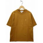 未使用品 ジムフレックス Gymphlex 2024SS GY-C0390 CREW NECK S/S T-SHIRT クルーネック ワンポイント刺繍 半袖 Tシャツ S MUSTARD(マスタ