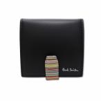 未使用品 ポールスミス PAUL SMITH 2025SS 553409 P066 レザー シグネチャーストライプタブ コインケース 小銭入れ BLACK(ブラック) メンズ