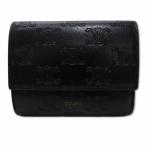 セリーヌ CELINE 10B573BFU.38NO レザー スモール トリフォールドウォレット / トリオンフ エンボス加工入りカーフスキン 財布