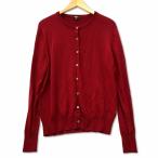 ユニクロ UNIQLO エクストラファイン メリノ クルーネック カーディガン XL レッド レディース