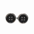  Swarovski SWAROVSKI Gentleman запонки BLACK/SILVER( черный / серебряный ) мужской 