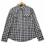 フォーエバー21 FOREVER21 コットン チェック シャツ S ネイビー レディース