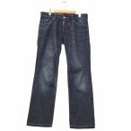 ディースクエアード DSQUARED2 ダメージ加工 ボタンフライ 5P コットン テーパード デニムパンツ ジーンズ 46 INDIGO インディゴ メンズ