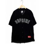 シュプリーム SUPREME 2025SS Velvet Baseball Jersey ベルベット ベースボール ジャージ シャツ XL BLACK(ブラック) メンズ