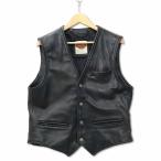  Harley Davidson HARLEY DAVIDSON простой ремень задний кожа лучший натуральная кожа жилет черный 42 (XL) мужской 