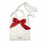 mezzo ndof правило Maison de FLEUR Cherry принт Mini лента 2Way сумка небольшая сумочка Ivory женский 