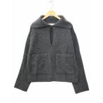 ショッピングzara ザラ ZARA ビッグカラー 長袖 プルオーバー ニット セーター M GRAY(グレー) 秋冬 レディース